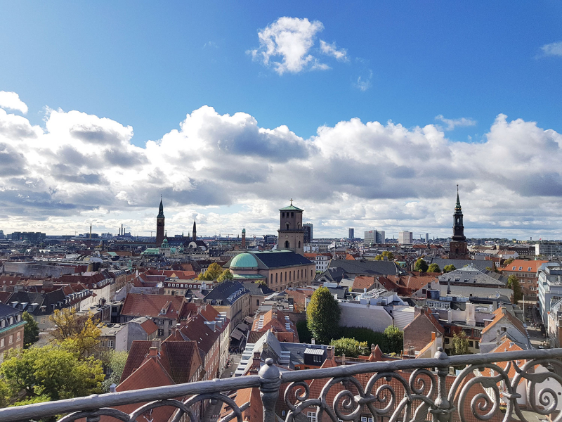 View from top of the Round Tower, Copenhagen