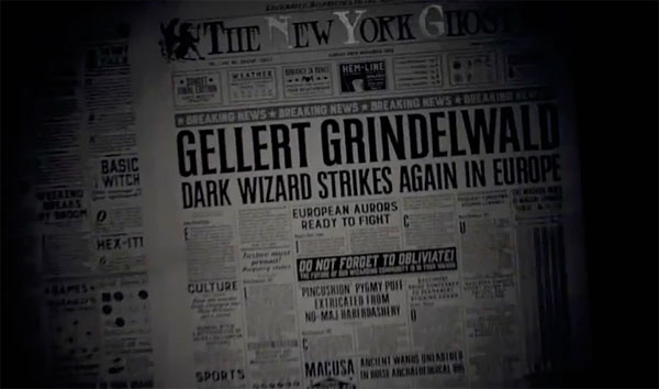 Fantastic Beasts and Where to Find Them - newspaper
