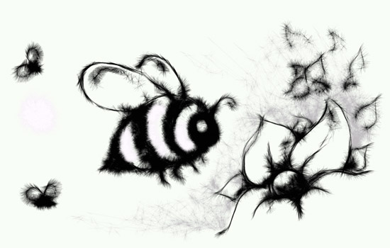 Imaginary Karin - bees drawing