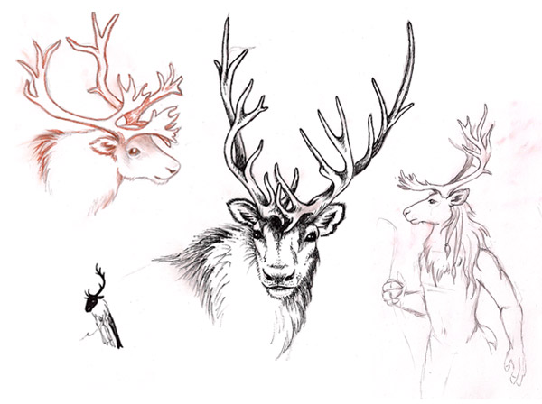 Imaginary Karin - reindeer sketch